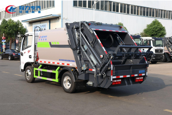 (5方)东风多利卡D5蓝牌压缩垃圾车