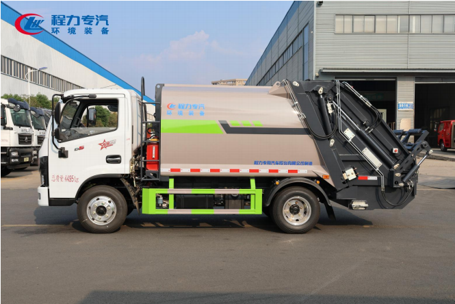 (5方)东风多利卡D5蓝牌压缩垃圾车