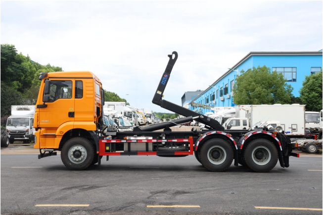 (20方)陕汽后双桥勾臂垃圾车